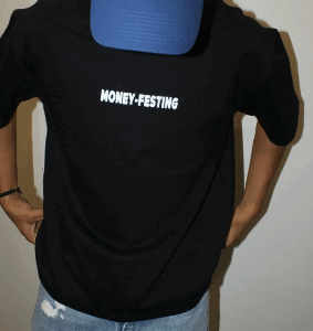 Money-Festing Black Tshirt