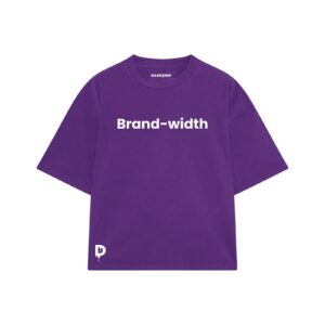 "Brand-width" purple T-shirt
